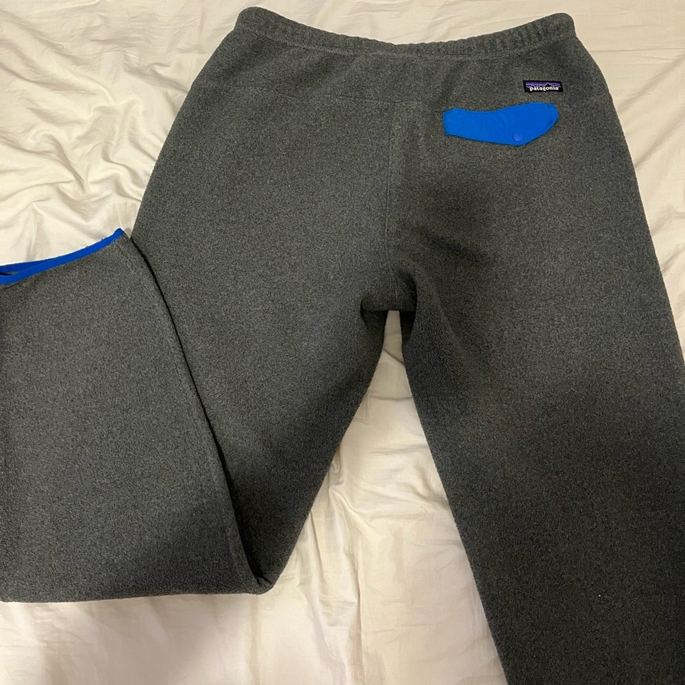 Patagonia Synchilla Grey Mens Fleece Sweatpants - Large
